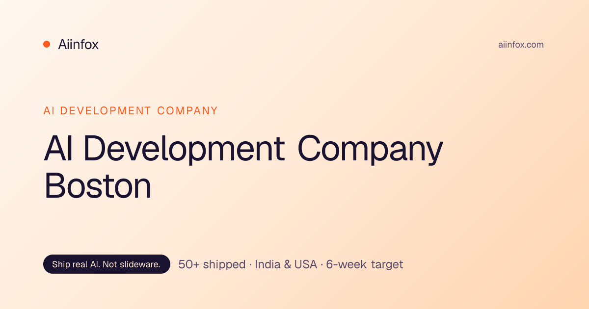 AI Development Company Boston — Biotech & Health | Aiinfox