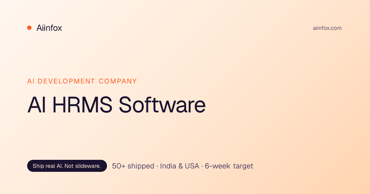 AI HRMS Software — Payroll, HR & AI Copilot | Aiinfox
