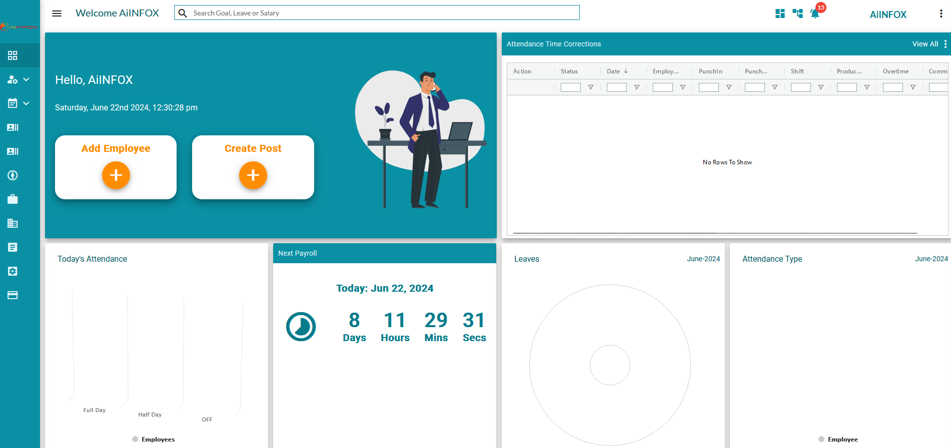 HRMS Dashboard