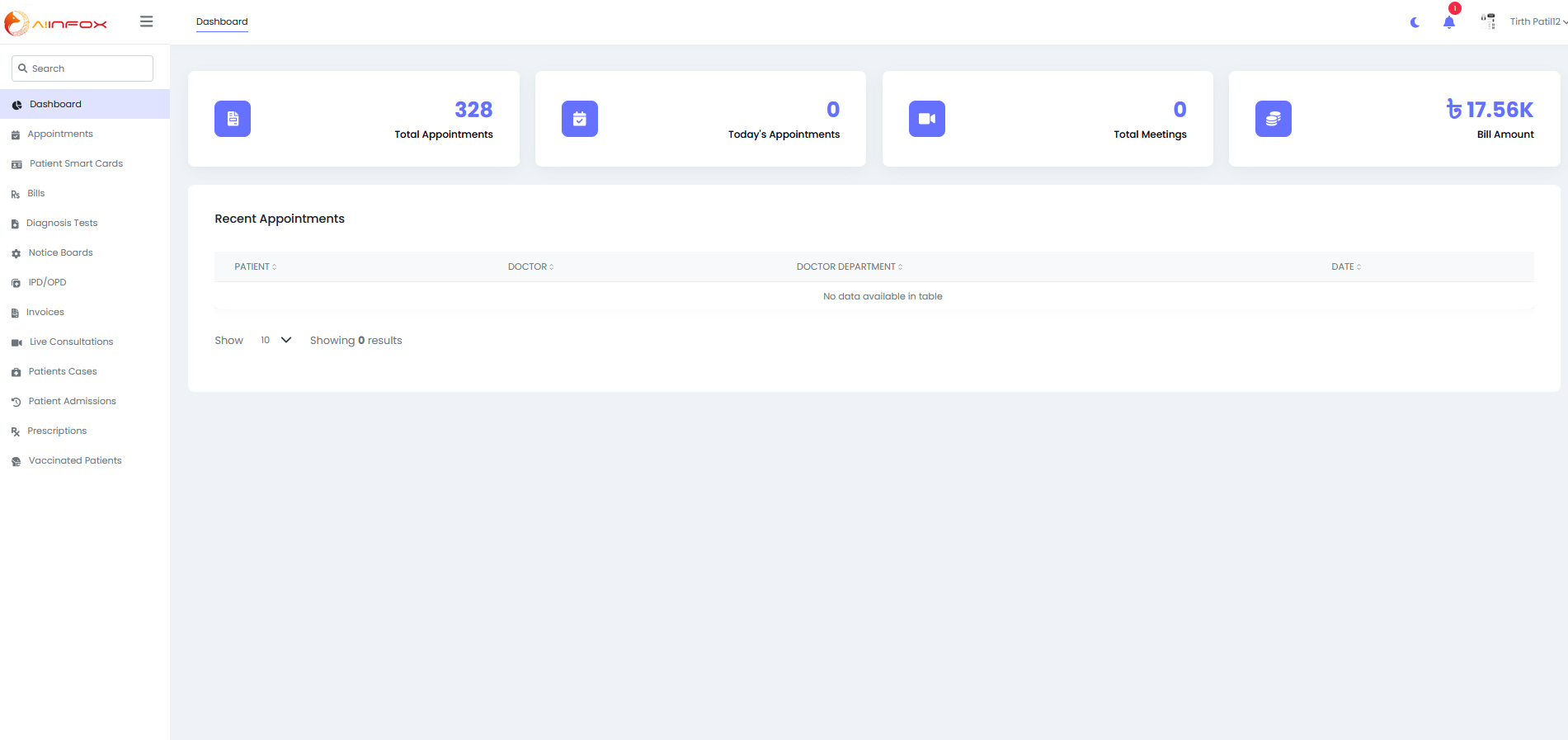 Patient Dashboard